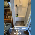 dorainage tank and mirror