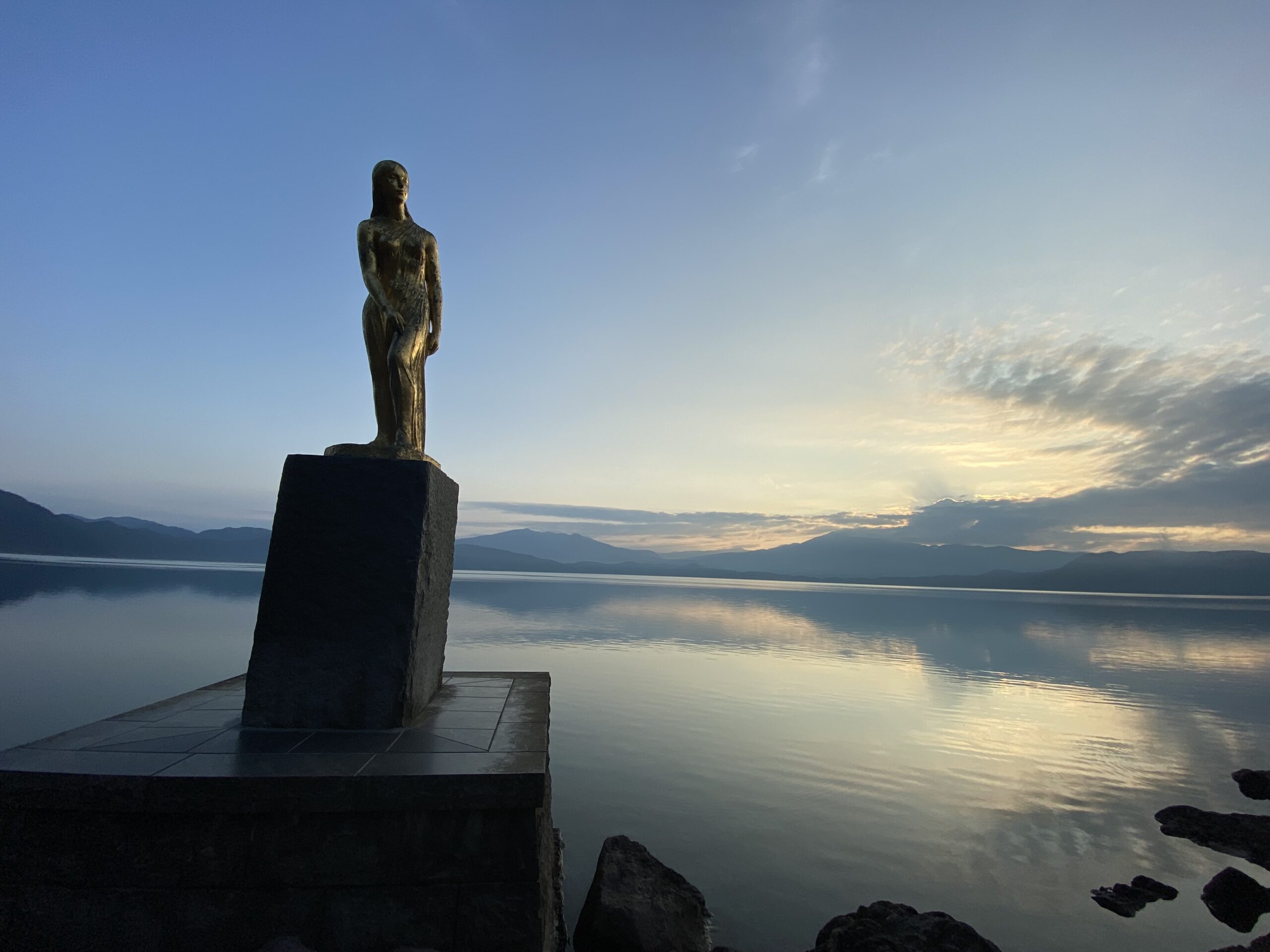 road trip in lake tazawa