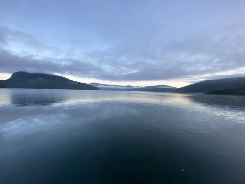 road trip by lake towada